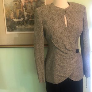 New BiCCI 2 pc Black skirt , top black white  3 snap